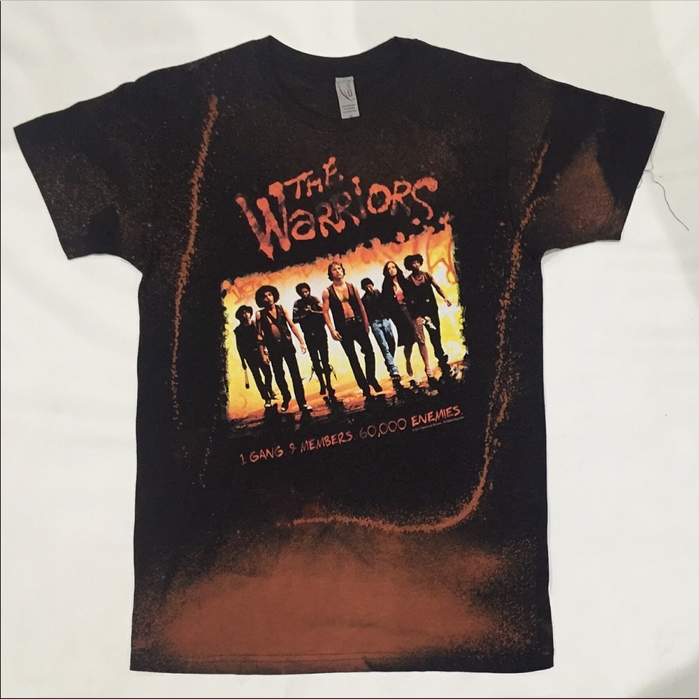Vintage hand bleached the warriors movie t-shirt